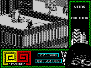 Last Ninja 2 back cover for ZX Spectrum